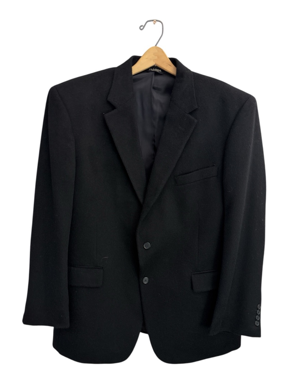Jos. A. Bank 100% Camel Hair Blazer Men's 48R Black Sport Coat Jacket Luxury